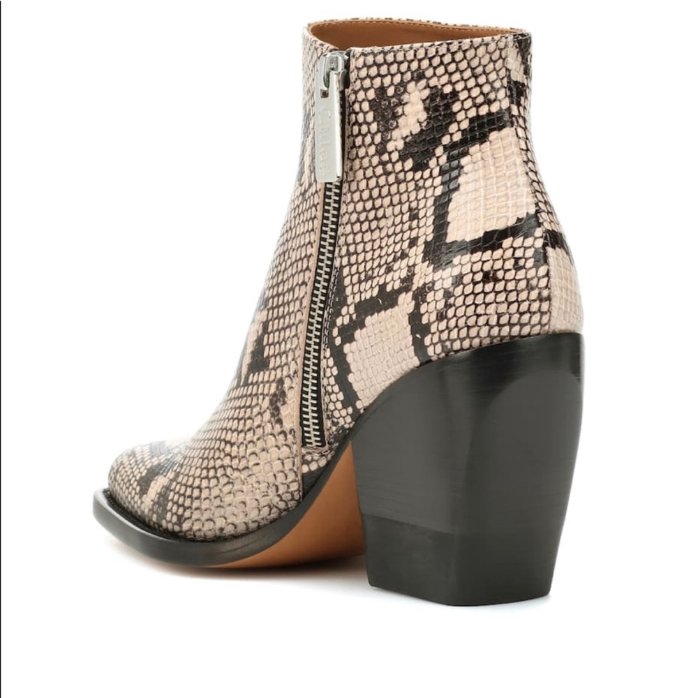 NWOT Chloe rylee python booties authentic - Picture 2 of 8